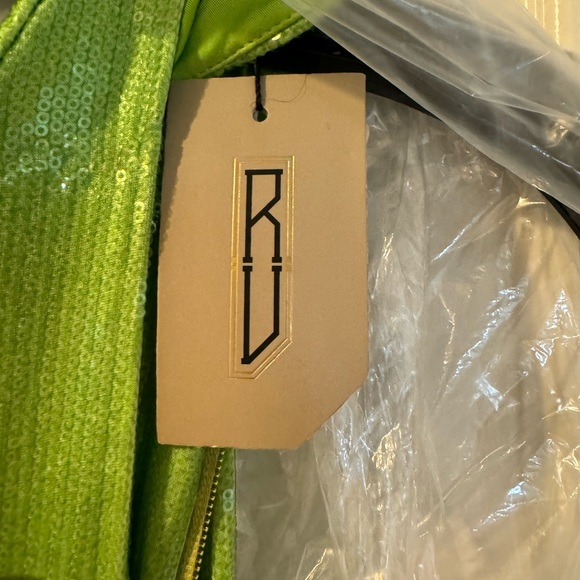 Raisa Vanessa Green Turtleneck Sequin Dress - Picture 6 of 8